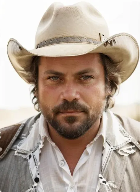 (or1), headshot, man, solo, man with beard, in cowboy hat and sheriff vest, full body, full body shot, white background, no background, PNG, natural lighting, no shadows, ultra detailed, hyperrealistic, 80mm, 4k, 8k, 8k realistic, sharp focus, intricate, high resolution <lora:OliverReed-10:1>