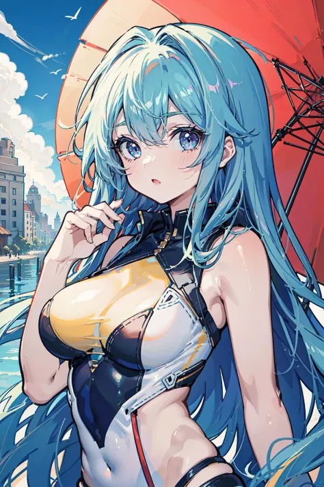 best quality, sunshine, detailed background,extremely detailed,body ratio, girl, cute,