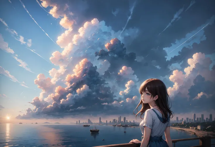 A cloud hangs over this city by the sea
I watch the ships pass and wonder if she might be
Out there and sober as well from loneliness
Please do persist, girl, it's time we met and made a mess