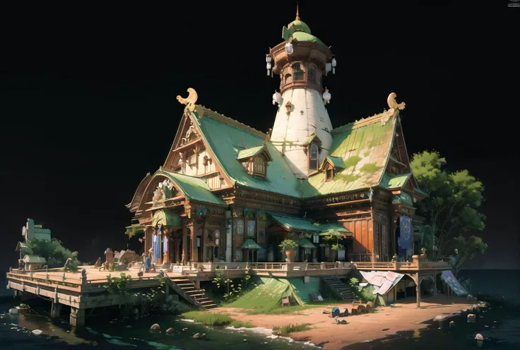 (masterpiece:1.2), best quality, masterpiece, highres, original, extremely detailed wallpaper, perfect lighting, CG,realism,oil painting,unreal engine,concept art,ruined,architecture, east_asian_architecture, scenery, building, tree, potted_plant, plant, no_humans,  <lora:sandiese:0.8>
