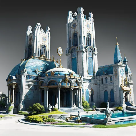 master, chief Cosmic Codex and Star Maps Repository, Smart Electroactive Building Skins, Luminescent Deep-Sea Creatures, Patio Umbrella Lights,architecture,<lora:sandiese:0.8>,architecture,building,grey_background