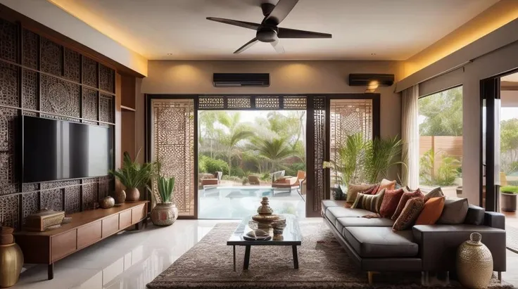 Modern Indian Living room, <lora:Archilab_Indian_Interior-05:0.5> <lora:add_detail:0.5>