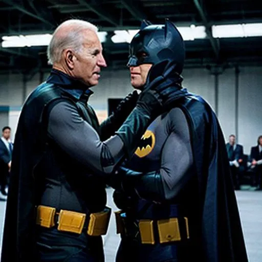 <lora:Batman:0.4>batman punching joe biden in the face