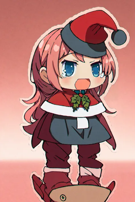LastXmasMeme , Padoru_Meme, open mouth, <lora:Padoru_Meme:0.8>