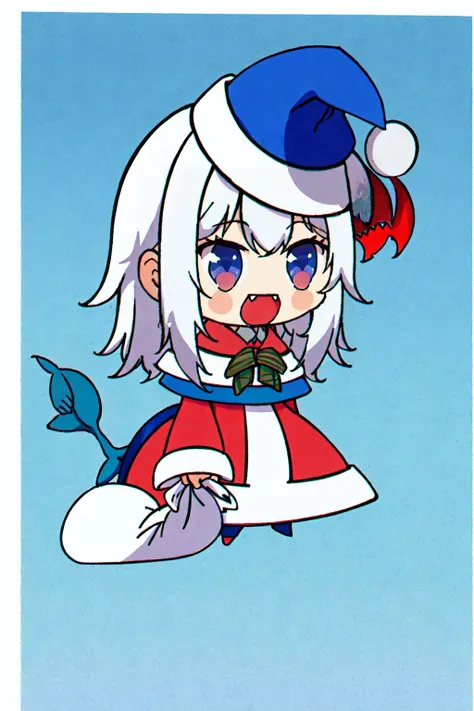 LastXmasMeme , Padoru_Meme, open mouth, <lora:Padoru_Meme:0.8>