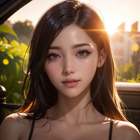 masterpiece, best quality, ray tracing, highly detailed, 32k, portrait, raw photo,
1girl, light slightly smiling, bright skin, beautiful face, (kor mixed:0.3), (k-pop idol:0.3),
bright sun light, rim light, dramatic lighting