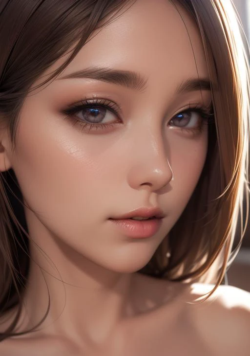 masterpiece, best quality, intricate detailed, hyper realistic, perspective, illustration, 1girl, attractive, beautiful detailed eyes, brown eyes, embarrassing