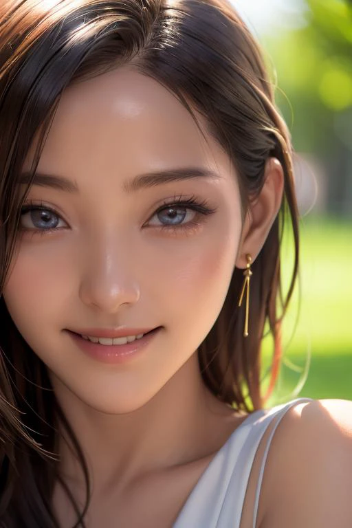 masterpiece, best quality, ray tracing, highly detailed, 32k, portrait, raw photo,
1girl, light smile, bright skin, detailed eyes, seductive eyes, close-up, expressiveh
bright sun light, rim light, dramatic lighting