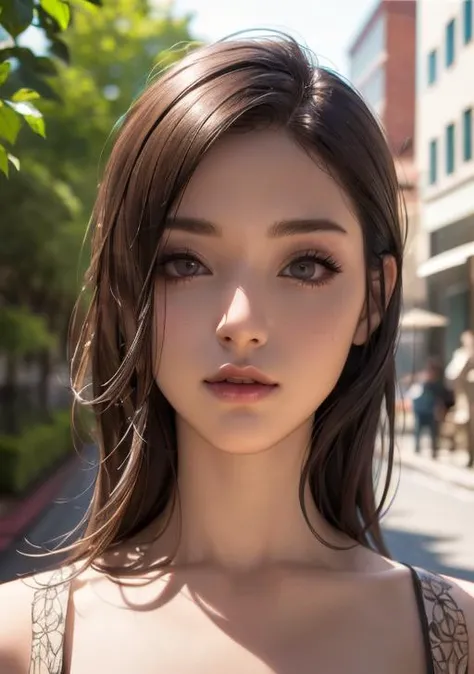 (((masterpiece))), ((best quality)), ((intricate detailed)), ((realistic)), perspective, highly detailed, illustration, 1girl, beautiful detailed eyes, dark hair, dark brown_eyes, face only