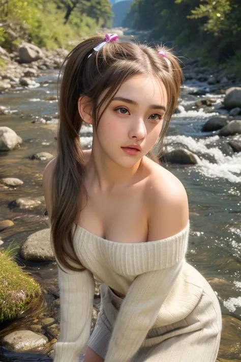 (((fullnude、a beauty girl、Stay outside))、fullnude、The wind is blowing outside、Naked without wearing anything、((Not wearing pants、Naked body))、14years、8Head and body、a small face、A slender、Very skinny、skinny、torso, beauty legs、legs are long、tiny chest,Ribs、discreet breasts、((Constricted waist、Smaller chest、small tits))、beauty legs、dented belly、Model body type、Lustrous hair、Backgrounds that look like real photos、(((NSFW)))、(((Reveal madness)))、Field work、harvest、Today's protagonist、I look up and close my eyes