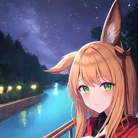 <lora:ear_down_v1:1>1girl, ear down, deer ears, night, outdoors, river, path, 8k, ultra detail, masterpiece