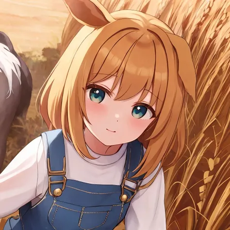 <lora:ear_down_v1:1>1girl, ear down, horse ears, barn, wheat field, overalls, 8k, ultra detail, masterpiece