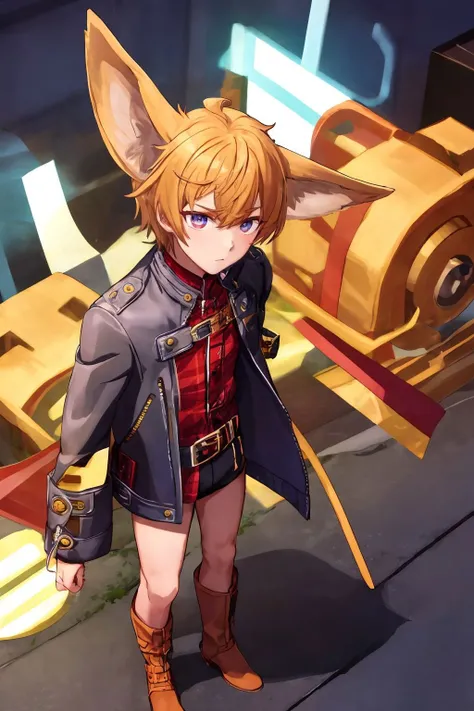 <lora:ear_down_v1:1>1boy, ear down, animal ears, standing, boots, jacket, 8k, ultra detail, masterpiece