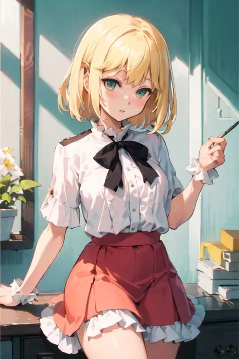<lora:anisphia_wynn_palettia-v2:1>, (anisphia_wynn_palettia:1.2),
short hair, pink skirt
(((masterpiece))),(((best quality))),(((extremely detailed))),
illustration, shiny,chromatic aberration abuse,pastel color