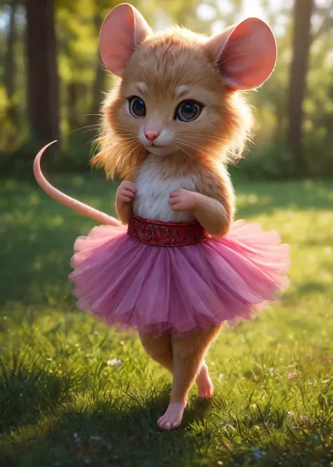 mouse in tutu,
BREAK,
(masterpiece, best quality, ultra realistic, 4k, 2k, (intricate, high detail:1.3), film photography, soft focus, RAW photo, photorealistic, analog style, subsurface scattering, photorealism, absurd res)