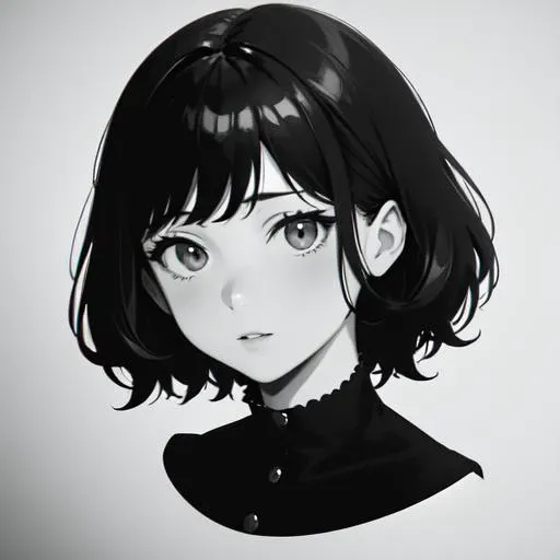 19th century film style, a girl, headshot, simple style