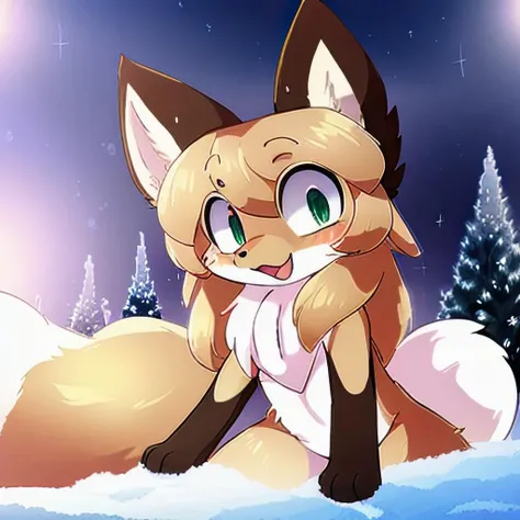 uploaded on e621, by Slugbox, by stemingbunbun, by cheezayballz, by Dagasi, by yourdigimongirl, by healingpit, <lora:Averiv0.3:0.8>, solo female (Fox, snow fox, snow, white snow, fluffy, thighs, green eyes, cute, big eyes, fluffy ears, fur, detailed fur, fluffy chest, chest fluff, fluffy ears, fluffy tail, (full body:1.6), fox paws, paws, soft fur, 1 tail, big tail, kitsune, quadripled), detailed lighting, shading, cinematic lightning, (realisitc proportions, feral proportions, animal proportions, small, baby), feral, pet, household pet, shaded, masterpiece, detailed ambient light, detailed background, backlighting, crepuscular ray, fur light reflection, (alaska, in alaska, northern light, winter, cold), lying, playful, masterpiece, natural light, smug, face close to viewer, soft colors, illustration, high quality, happy, :P, open mouth