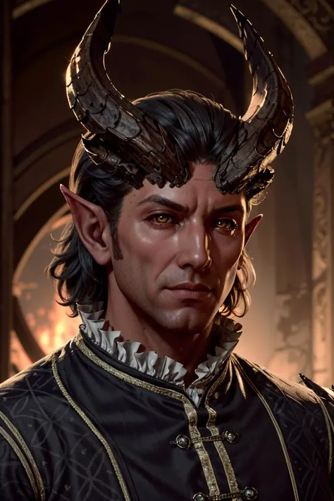 ((ultra detailed, masterpiece, absurdres))
 <lora:BGRaphaelC:0.8>
BGRaphaelC, 1boy, demon horns, pointy ears, yellow eyes, colored skin, red skin, portrait