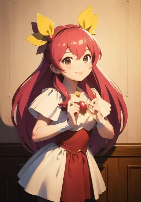 <lora:Wedding_Peach:0.8>, wedding_peach, smile,, (masterpiece, best quality, detailed:1.3)