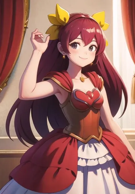 <lora:Wedding_Peach:0.8>, wedding_peach, smile,, (masterpiece, best quality, detailed:1.3)