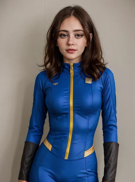 <lora:Ellpur15L:1> Ellpur15L, wearing a unzipped:1.5 vaultsuit, portrait ,<lora:backlight_slider_v10:.8>, <lora:vaultsuit:0.5> vaultsuit, dark messy hair:1.5,