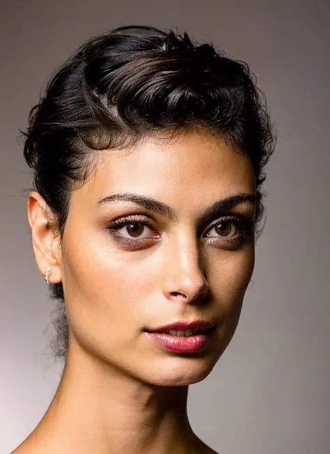 analog style, modelshoot style, portrait of sks woman, feminine, epic (photo, studio lighting, hard light, sony a7, 50 mm, matte skin, pores, colors, hyperdetailed, hyperrealistic), <lora:locon_morena_v1_from_v1_64_32:1.4>