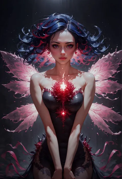 score_9, score_8_up, score_7_up, 1girl, realistic, long hair, wind, galaxy, solo, black dress, floral theme, from front, facing viewer, milky way, (red glow, red hue, red translucent magical glowing flowers:1.12), (red eyes:0.7), (black and red hair:1.15), (abstract:0.25), (glowy red theme), black feather wings <lora:sdxl\Concept Art Twilight Style SDXL_LoRA_Pony Diffusion V6 XL:0.8>, concept art, <lora:sdxl\Expressive_H-000001:0.8>, expressiveH <lora:sdxl\pony_vixon_galaxy:0.5:LBW=1,1,1,1,1,1,1,1,1,0.8,0.6,0.6,0.6,0.6,0.6,0.6,0.6;>, g4l4xy <lora:sdxl\sinfully_stylish_SDXL>