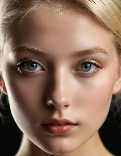 extreme closeup portrait, professional photograph of a 18 year old platin blonde model by august sander, extremely clear and detailed eyes, realistic skin texture, bold lines, hyper detailed, dark limited palette, chiaroscuro, (intricate details, masterpiece, best quality:1.4), mesmerizing, Futurism Art Style, dynamic, dramatic, dynamic pose
<lora:add-detail-xl:1> <lora:xl_more_art-full_v1:0.5>