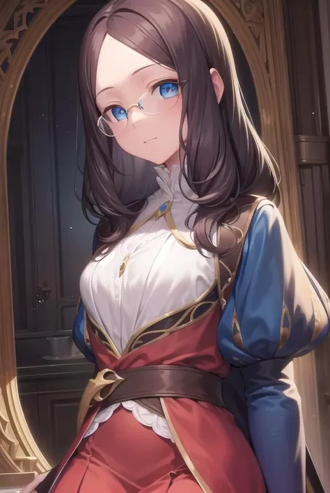 leonardodavinci, <lyco:leonardodavinci-lyco-nochekaiser:1>,
leonardo da vinci, blue eyes, brown hair, glasses, long hair, semi-rimless eyewear, under-rim eyewear,
BREAK blue gloves, blue thighhighs, cape, elbow gloves, gloves, pleated skirt, puffy short sleeves, puffy sleeves, red skirt, short sleeves, skirt, thighhighs,
BREAK looking at viewer,
BREAK indoors,
BREAK <lyco:GoodHands-beta2:1>, (masterpiece:1.2), best quality, high resolution, unity 8k wallpaper, (illustration:0.8), (beautiful detailed eyes:1.6), extremely detailed face, perfect lighting, extremely detailed CG, (perfect hands, perfect anatomy),