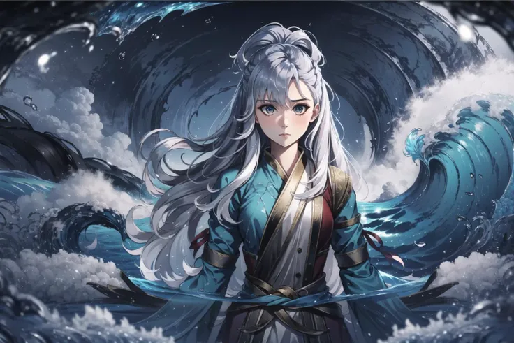 best quality, intricate details,
1girl, <lora:koboKanaeruVtuber_kobo:0.8> kobo, kanaeru, kobo_kanaeru, white hair tips,
<lora:girlAndShadow_v10:0.8> waves, water,