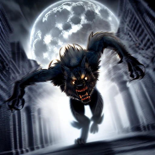 wewulzkz, terrifying nightmare, horrific nightmare, bad dream, horror, by james gurney, brad kunkle, charlie bowater, justin gerard, highly detailed digital art, artstation, horrorcore, amazing detail, in motion, motion shot, roaring, growling, snarling, running
