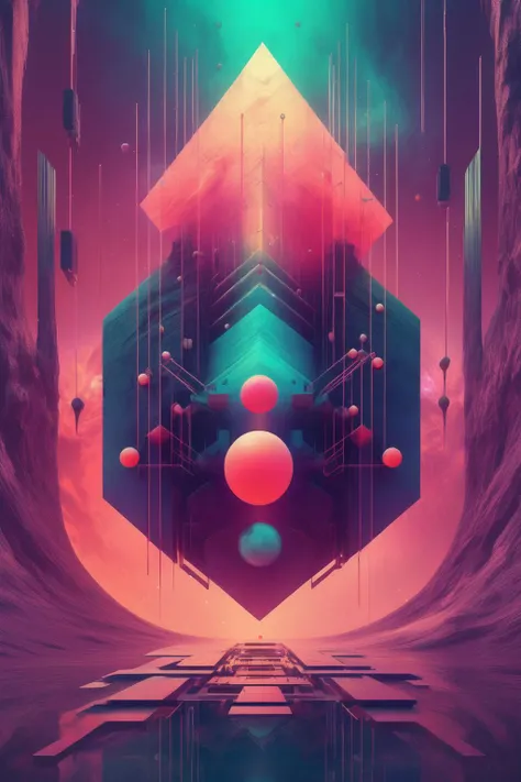 <lora:Beeple (Mike Winkelmann) Style:1>Beeple (Mike Winkelmann) Style - an abstract empowering electronic music album cover. Epic. Fantasy.