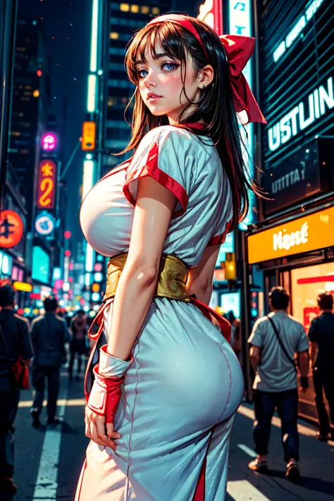 Beautiful woman with detailed defined body, role-play using British Red Devil Troops, (((ridiculously large breasts)))、(Ridiculously huge breasts:1.5)、((huge udder))、wearing British Red Devil Force costume, Big breasts, Thin waist, full buttocks