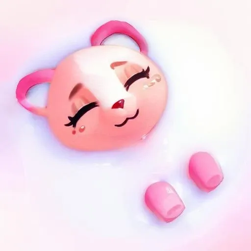 female, feminine, (animal, anthro, furry:1.2), cute, chibi, <lora:aca:0.9>, <lora:MilkAndHoney2:1.2>, lying in MilkAndHoney,
