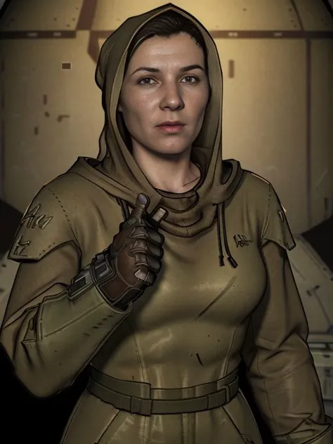VeronicaFNV,
Hooded cloak,brown clothes,gauntlets,one glove, power fist,
Hoover Dam, fallout new vegas, Fallout Game Style, octane render, 4k, uhd,
<lora:VeronicaFNV:0.9>