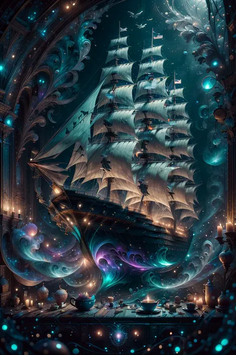 <lora:photogram-light-style-darquelilly-v2:1> photogramlightstyle, ship