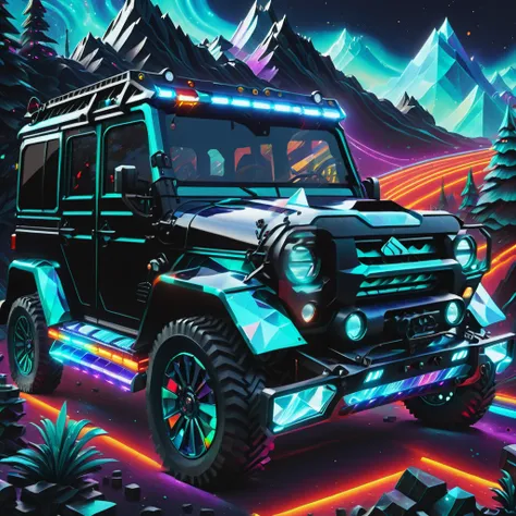 DonMChr0m4t3rr4XL Conveyance, Sliding Windows, Light Bars, Winch Bumper, Carbon Fiber Accessories, Obsidian, __properties/Visual-Appearance__, <lora:DonMChr0m4t3rr4XL-000008:1>