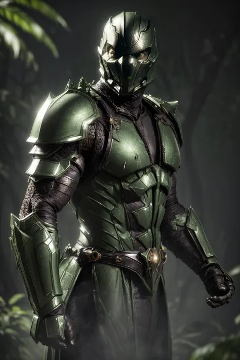 reptile, yellow eyes,hood, green skin, shoulder armor, gold trim, standing, hands on hips, 
interior of a fancy ballroom, romantic ambiance, extreme detail, hdr, masterpiece, fantasy quality,  <lora:Reptile_v1:.8>
