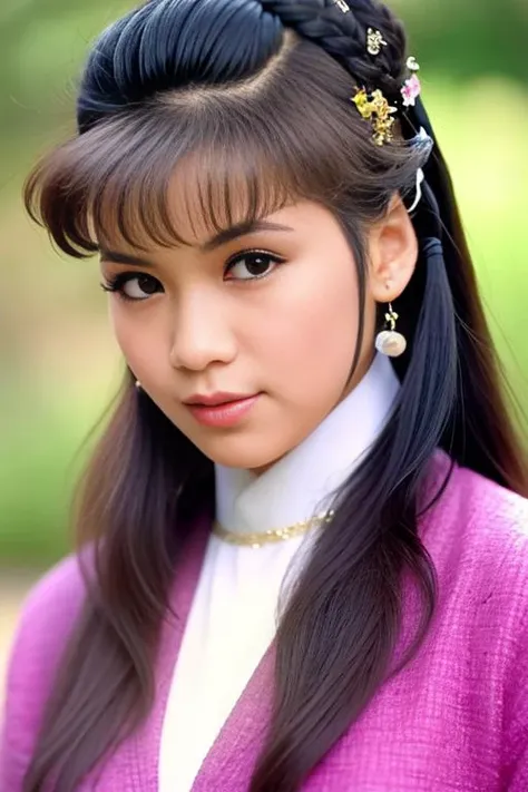 extremely detailed CG unity 8k wallpaper,(masterpiece),(best quality),(ultra detailed),(ultra realistic),(Best character details:1.2),dynamic angle,professional lighting, photon mapping, radiosity, physically-based rendering,blush,golden proportions,(shiny skin),makeup,(full body: 1.2),looking at viewer,1girl, earrings, solo, jewelry, long_hair, lips, realistic, brown_eyes,best quality <lora:YungYungMeiLing_v10:0.8>