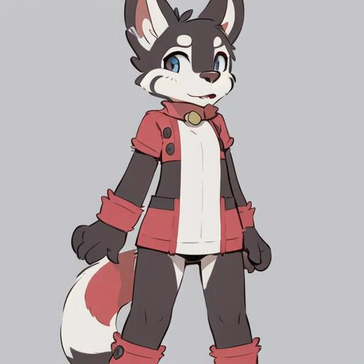 <lora:skidoo-000011:0.8> furry, clothes
