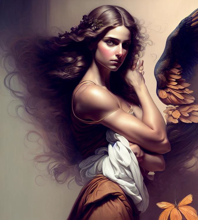 draw, illustrator, colorize this drawing, styled after a renaissance oil painting, Soft Lighting, Intricate details, art by magali villeneuve and artgerm, Centered, Highly detailed, trending on artstation