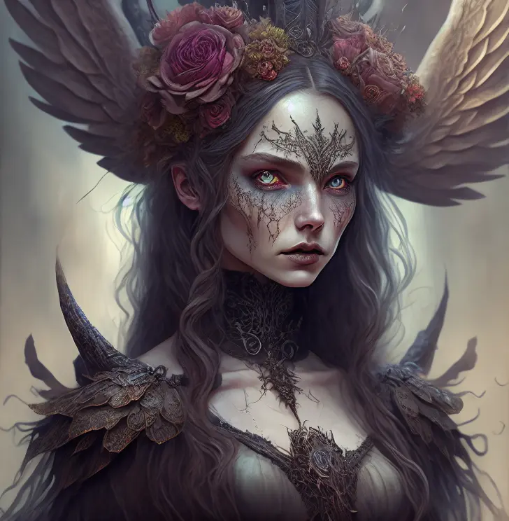 ornate, intricate details, beautiful witch, gothic style, hyper-realistic fantasy art, digital illustration, beautiful dark angel, Photography, powerful colors, Modern, Fantasy concept art, 32k resolution, best quality, Masterpiece, Natural light, Insanely detailed, 8k resolution, Fantasy art, Detailed painting, Hyper Realism, Photorealistic, by aguilar, beautiful detailed intricate, Insanely detailed, natural skin, soft impressionist perfect composition, award-winning photograph, Kids story book style, Muted colors, Watercolor style