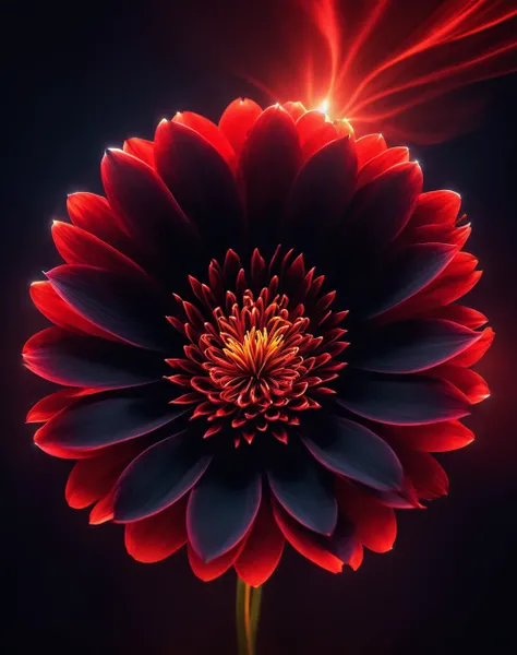 flower <lora:Dark_Aura_XL_-_Filled_with_miasma:1> dark aura, dynamic angle, 8K, red, HD