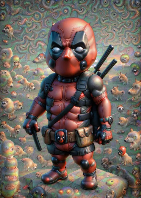 <lora:DeepDream2:1> (best quality), (masterpiece), Chibi Deadpool ((DeepDream2)))