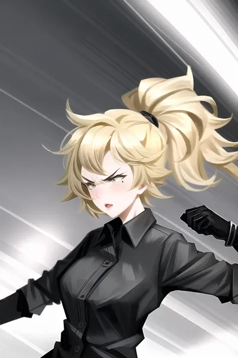 1girl, solo, (mature female), (fighting), hand combat, (speed lines), mole, milf, (casual clothes), (formal wear), angry, (gesugao), (serious), (masterpiece), hyper detailed, (dark lighting), (light particles), (light ray), shadow, intricate detail, epic, (detailed pupils), [high contrast], 8k, dynamic, best quality, highres, beautiful, gorgeous, lips, cute, (upper body), city background, <lora:feixu 0.1.5:0.8>,