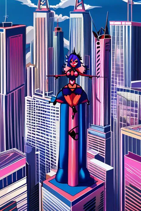 giantess inflatable demon girl stripper pole