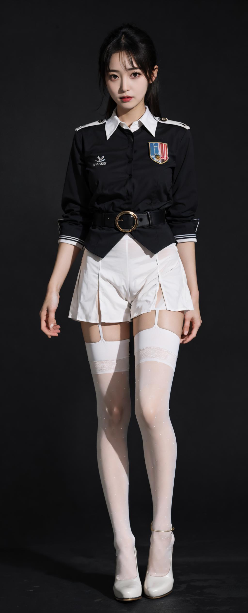 tutu's HiSilk (5D Polka Dot White Garter stockings)/图图的嗨丝（5D波卡圆点白色吊带袜丝袜） v1.0