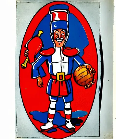 afc_nick, janissary, vintage illustration, <lora:afc_nick-15:1>