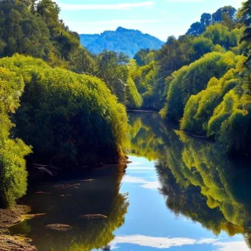 ((masterpiece)), ((best quality)), 8k, high detailed, ultra-detailed planet, cliff side reflecting off of clear water,