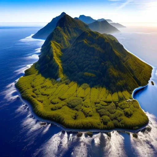 ((masterpiece)), ((best quality)), 8k, high detailed, ultra-detailed planet, cliff side reflecting off of clear water,